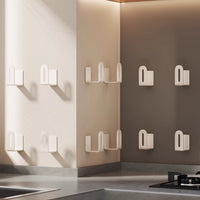 Wall-Mounted Pot Lid Holder with Strong Adhesive for Kitchen Organization