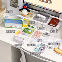 Portable Orthodontic Travel Toiletry Bag for Women - Waterproof Transparent Cosmetic Pouch