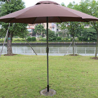 Outdoor Patio Umbrella with Crank, Commercial Grade Sunshade for Garden, Deck, Pool, and Yard