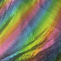 3cm Mesh Sequin Embroidered Fabric for Apparel and Tablecloths, Iridescent 3D Embroidery Material