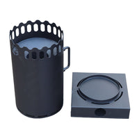Portable Stainless Steel Wood Burning Stove for Outdoor Camping and Cooking
