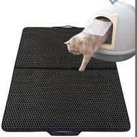 EVA Double Layer Cat Litter Mat Anti-Tracking Honeycomb Design
