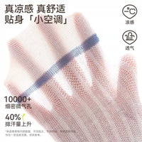 Kids' Summer Thin Cotton Mesh Socks for Boys, Breathable Toddler & Children's Socks