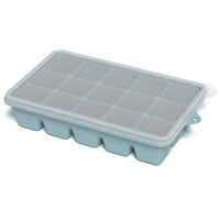 15-Grid Silicone Ice Cube Tray with Lid, Easy Release Square Ice Maker Mold for Home Kitchen Bar