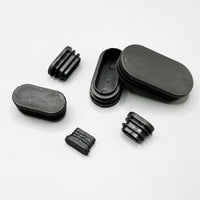 Oval Tube Inserts for Furniture Legs - PE Plastic End Caps for Chairs and Tables