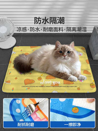 Pet Cooling Mat for Cats and Dogs, Summer Sleep Pad, Ice Nest, Cooling Artifact, Kennel Mat