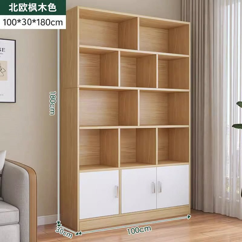 Display Cabinet Floor Standing Tea Wine Rack Home Goods Shelf Living Room Partition Display Case
