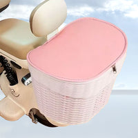 Electric Bicycle Rear Basket with Backrest for Groceries and Storage