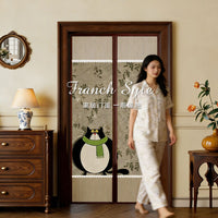 Magnetic Mesh Door Curtain, No-Drill Insect Screen with Strong Adhesive Closure for Home Use
