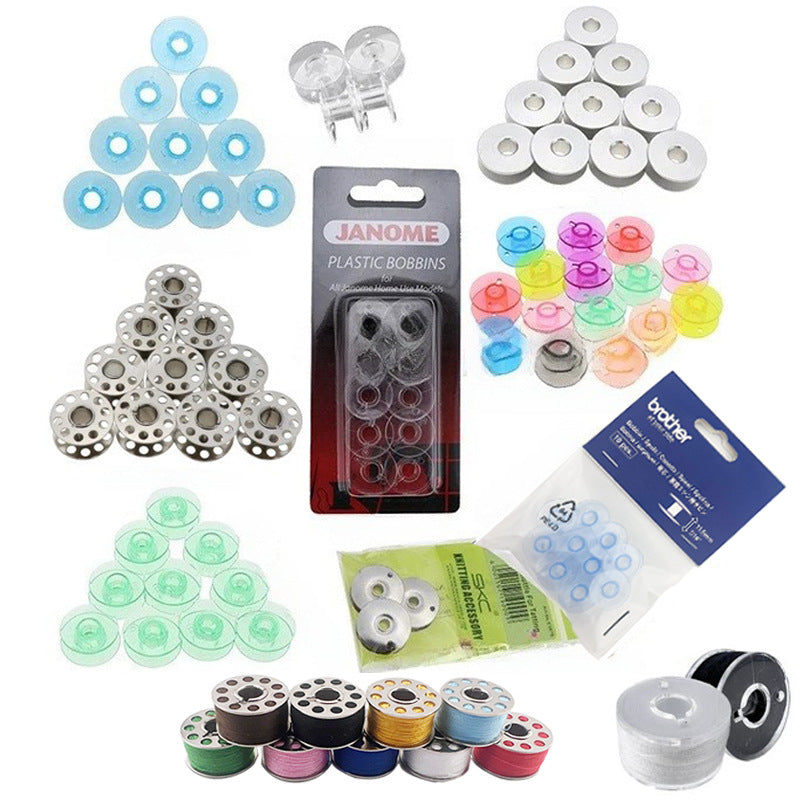 Sewing Machine Bobbin Set for Home and Industrial Use - Bee and Butterfly Foot Pedal Universal Bobbins