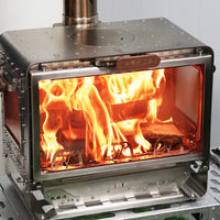 Portable Outdoor Wood Burning Stove for Camping, Heating, and Patio Use