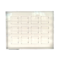 Clear Acrylic Display Case with Door for Blind Box Figures and Collectibles, Dustproof Storage Cabinet