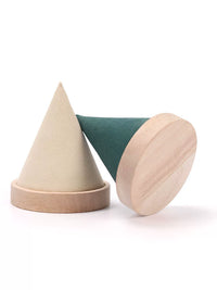 Solid Wood Jewelry Display Stand for Necklaces, Bracelets, and Bangles