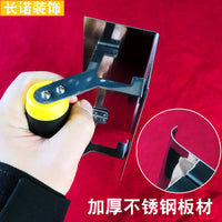Thickened Stainless Steel Corner Trowel for Diatom Mud Plastering and Wall Corner Finishing