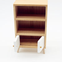 Dollhouse Miniature Wooden Display Cabinet for Living Room Dining Room Study OB11 Furniture
