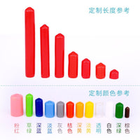 PVC Protection Cap Transparent Silicone Cover Plastic Sleeve Black Soft Rubber Cap External Thread Pipe Cover Rubber Protective Sleeve