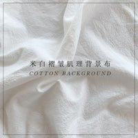 Ins-Style Cotton Linen Photography Backdrop for Food & Product Shoots