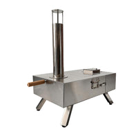 Portable Outdoor Stainless Steel Pizza Oven with Detachable Design for Home Use