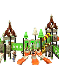 Large Outdoor Playground Slide with Swing Set for Kids, Kindergarten Water Park Equipment