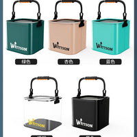 High Transparency Foldable Fishing Bucket Live Fish Box with Hand Strap for Outdoor Fishing Lure Fishing