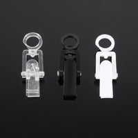 Rotatable Plastic Display Clips with Hooks for Socks, Hats, and Curtains