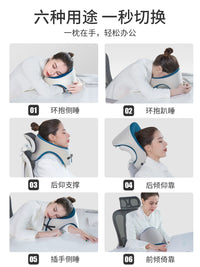 U-Shaped Memory Foam Travel Pillow for Neck Support and Napping
