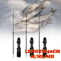 TEMU Ultra-Short Ice Fishing Rod for Winter Fishing