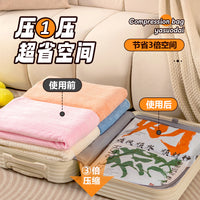 Vacuum Compression Storage Bags for Clothes and Quilts, Hand-Roll Travel Space Saver Bags