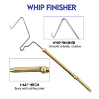Stream Sense Fly Tying Tool Bobbin Holder Ceramic Threader Knotter for Fly Fishing Lures, Premium Brass
