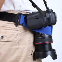 Detachable Camera Waist Belt with Decompression Shoulder Strap for DSLR/Mirrorless Cameras