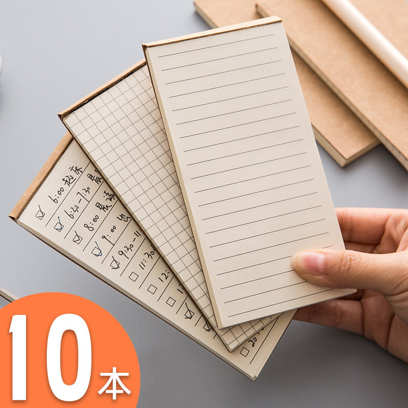 Japanese Style Retro Kraft Paper Mini Notebook Portable Memo Pad Student Planner