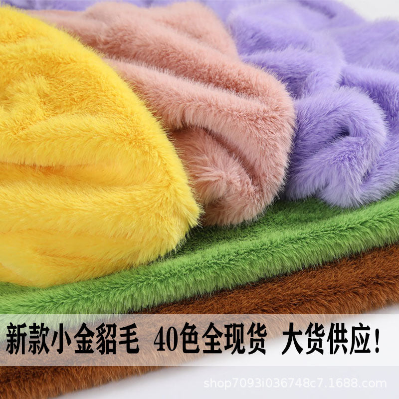 Faux Mink Fur Fabric for DIY Crafts, Apparel, Scarves, and Photography Backdrops - 2cm Pile Height
