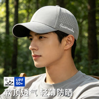 Men's Summer Baseball Cap with Sun Protection and Breathable Design for Outdoor Activities