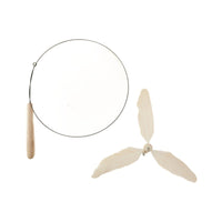 Wooden Handle Cat Teaser Wand with Replaceable Feather Head for Interactive Play