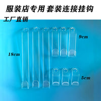 Clear Garment Hanger Connectors for Closet Organization, Stackable Hanger Hooks