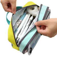 Ins Style High-Capacity Pencil Case for Girls, Unique Design Stationery Organizer