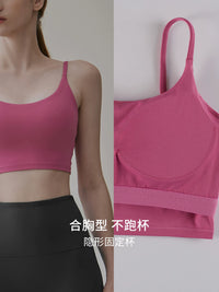 Gigt Women's Padded Yoga Sports Bra with Backless Design for Pilates & Gym