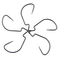 Wide Gap Worm Hooks for Texas Rig Fishing Soft Baits
