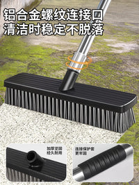 Outdoor Patio Stainless Steel Wire Brush with Long Handle for Moss and Tile Cleaning