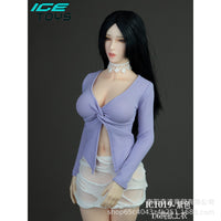 ICE TOYS IC1019 1/6 Scale Irregular Short-Sleeved Knot Collar Shirt Model for Action Figures
