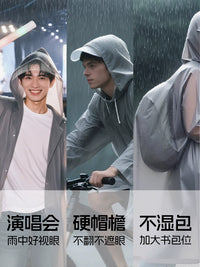Disposable Rain Poncho for Adults, Portable Full Body Rain Protection for Outdoor Travel, Hiking, and Mountaineering, Thickened Waterproof Raincoat