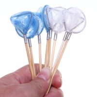 Dollhouse Miniature Fishing Net Insect Catching Net for Summer Beach Scene BJD Doll Accessories