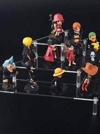 Acrylic Semicircle Display Risers for Collectibles and Small Figurines