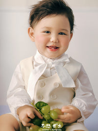 Baby Boy Gentleman Birthday Party Photography Outfit & Decoration Set