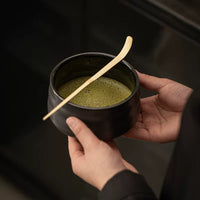 Ceramic Matcha Bowl Set with Bamboo Whisk for Traditional Chinese Tea Ceremony