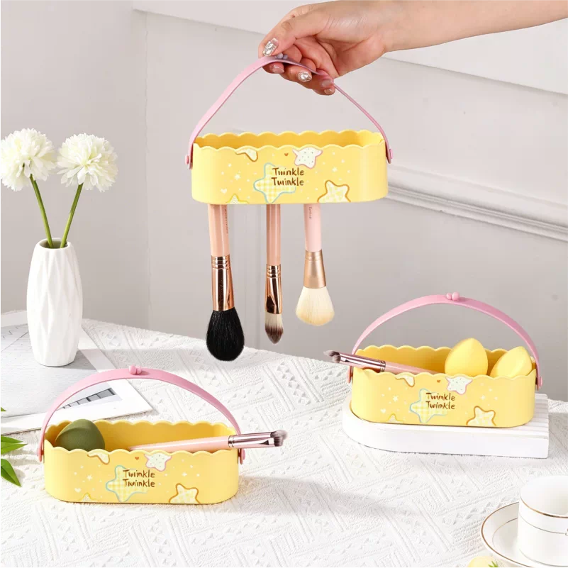Silicone Makeup Brush Cleaning Mat with Drying Rack and Storage