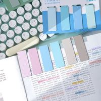 Morandi Color Magnetic Bookmarks, Soft Magnetic Page Markers for Reading and Memo