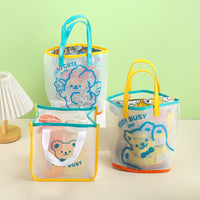 Kids Portable Waterproof PVC Beach Swim Bag with Cartoon Design