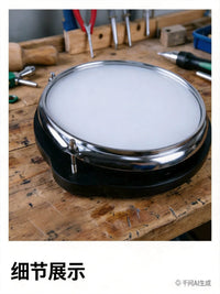 Meideal 10-inch Percussion Practice Drum Pad with Stand for Snare Drum Training