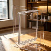 Rotating Photo Frame for 3-inch Instax Photos, Clear Acrylic Card Holder, Creative Gift for Girls